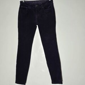 Purple Corduroy Retro Skinny Leg Pants J Brand Womens 29 Mulberry